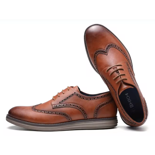 Wandrin - Elegante Herrenschuhe mit Brogue-Design und komfortabler Sohle