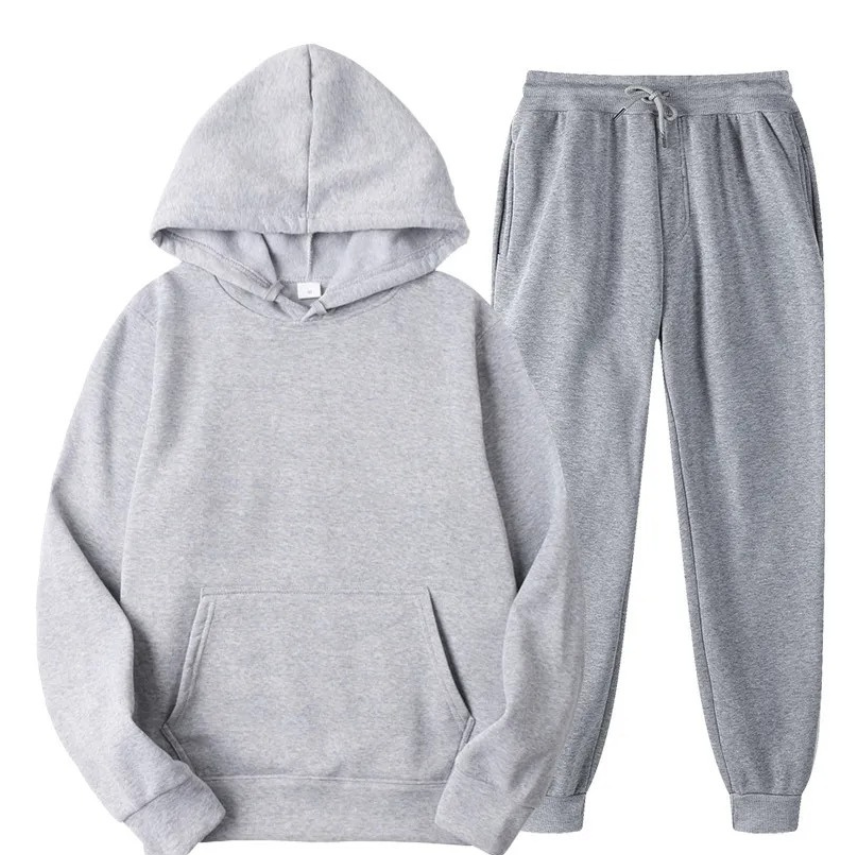 Femfitz - Kuscheliger Damen Hausanzug Mit Hoodie Und Kordelzug-Hose, Zweiteiler