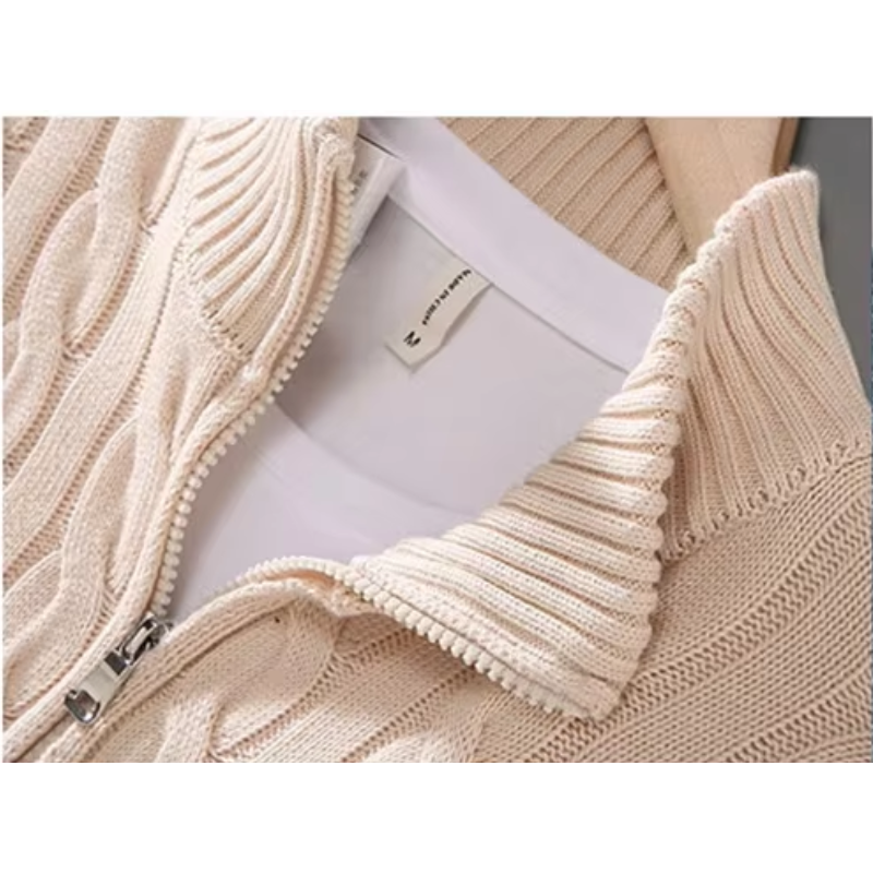 Grauzip - Warmer Pullover mit Reißverschluss Herren – Ideal für Herbst & Winter