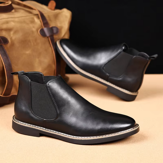 Sturmix - Klassische Herrenschuhe Stiefel im Chelsea-Design aus Leder