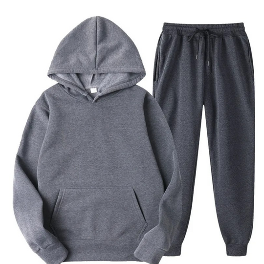 Femfitz - Kuscheliger Damen Hausanzug Mit Hoodie Und Kordelzug-Hose, Zweiteiler