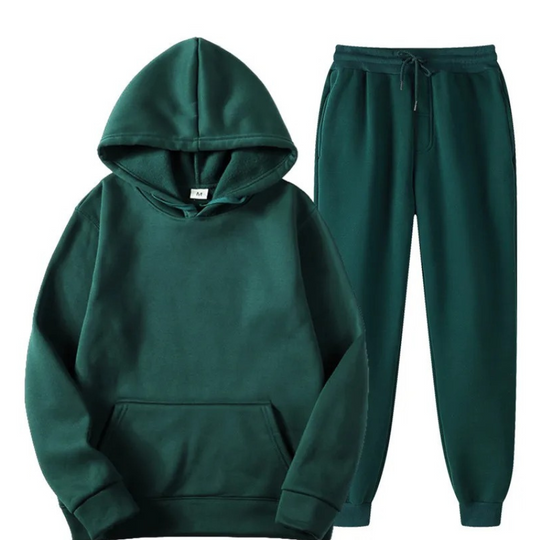 Femfitz - Kuscheliger Damen Hausanzug Mit Hoodie Und Kordelzug-Hose, Zweiteiler