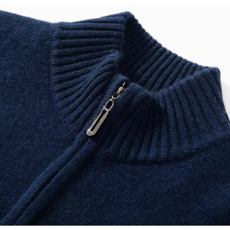 Lässman - Hochwertiger Pullover mit Reißverschluss Herren – Perfekt für Alltag & Freizeit