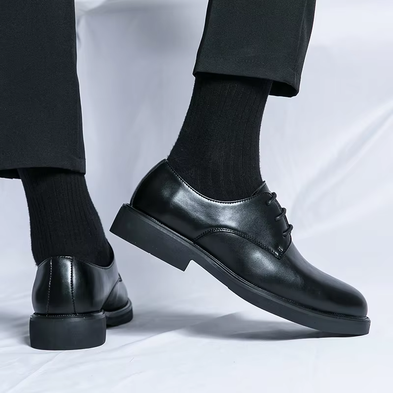 Feinsch - Elegante Herrenschuhe aus Leder mit Schnürung und rutschfester Sohle