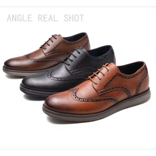 Wandrin - Elegante Herrenschuhe mit Brogue-Design und komfortabler Sohle