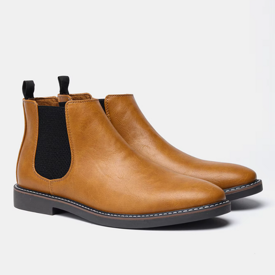 Striden - Bequeme Herrenschuhe Stiefel im Chelsea-Stil mit rutschfester Sohle