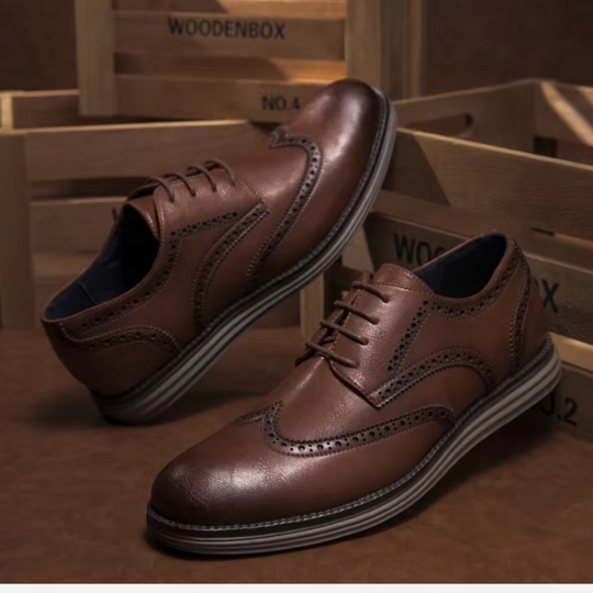 Wandrin - Elegante Herrenschuhe mit Brogue-Design und komfortabler Sohle