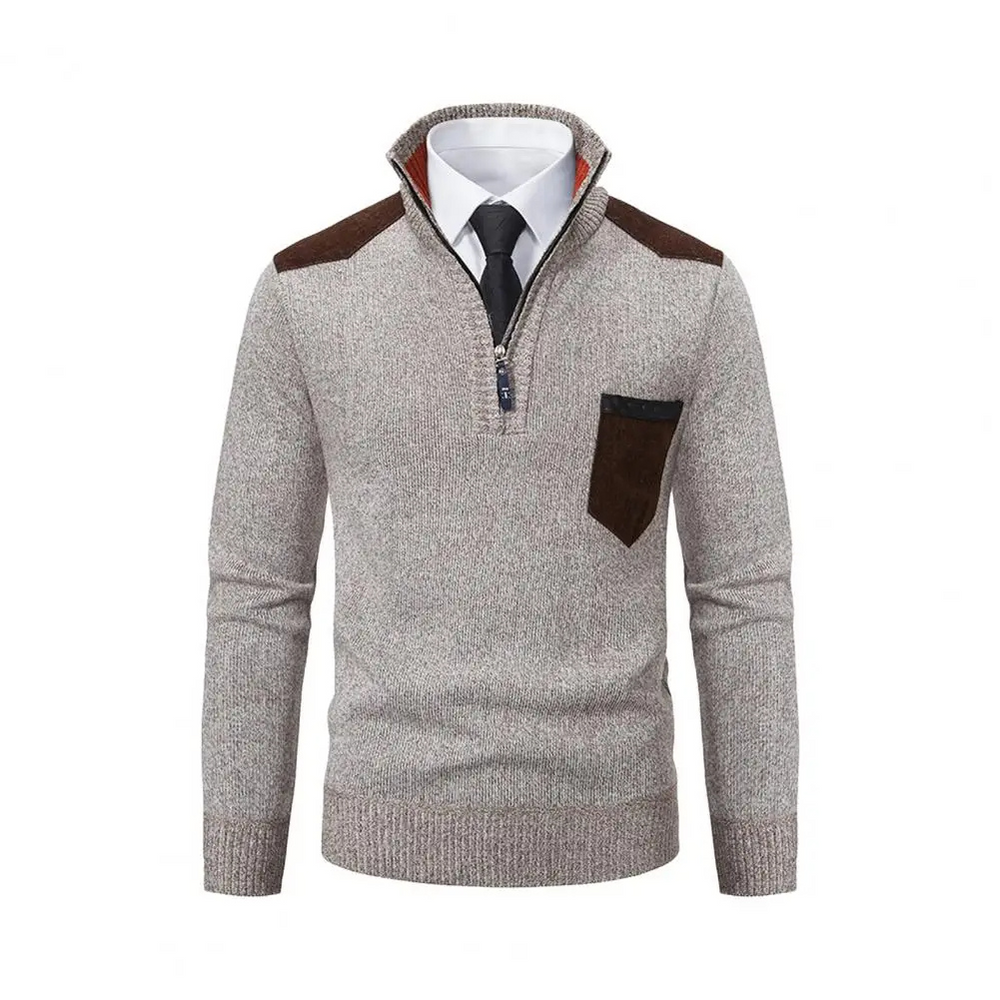 Nordman - Eleganter Pullover mit Reißverschluss Herren – Perfekt für Büro & Freizeit