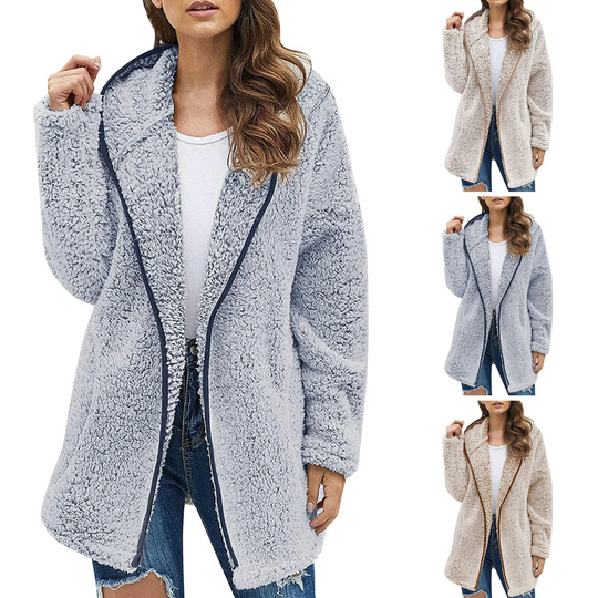 Cudofle - Fleecejacke Damen, Oversize und Gemütlich mit Offener Front