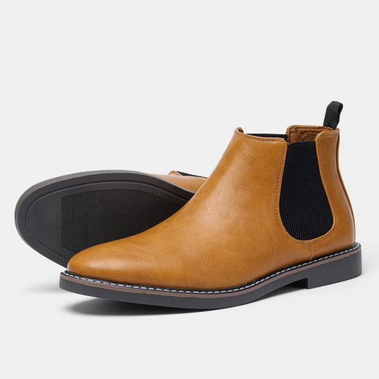 Striden - Bequeme Herrenschuhe Stiefel im Chelsea-Stil mit rutschfester Sohle