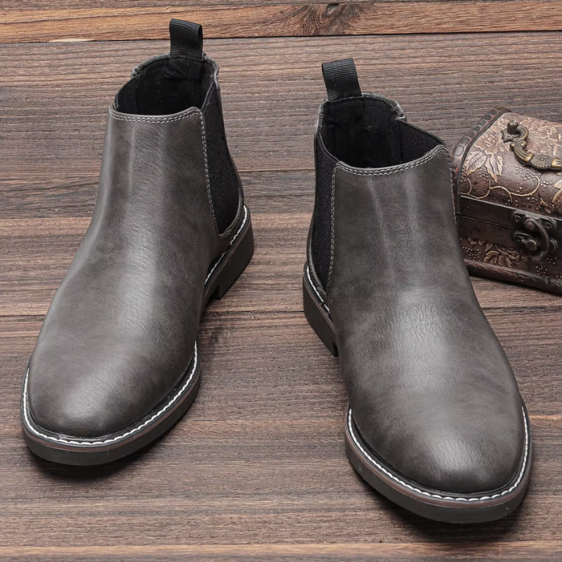 Striden - Bequeme Herrenschuhe Stiefel im Chelsea-Stil mit rutschfester Sohle