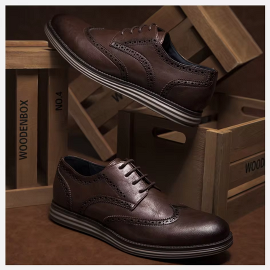 Wandrin - Elegante Herrenschuhe mit Brogue-Design und komfortabler Sohle