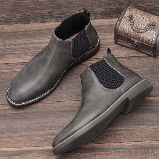 Striden - Bequeme Herrenschuhe Stiefel im Chelsea-Stil mit rutschfester Sohle