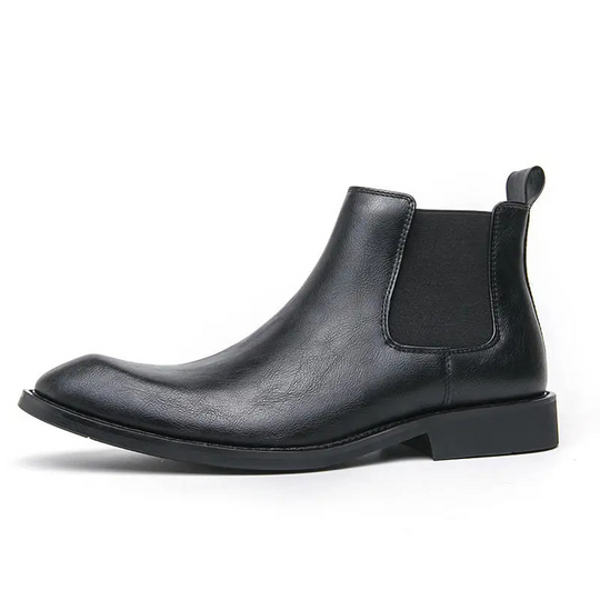 Stilzon - Elegante Herrenschuhe Stiefel mit seitlichem Reißverschluss aus Leder