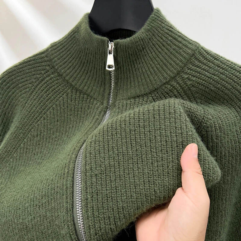 Wärmpro - Strickpullover mit Reißverschluss Herren – Ideal für Freizeit & Alltag