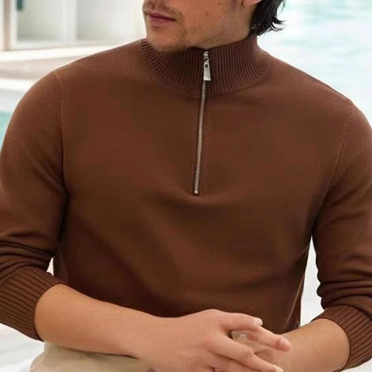 Feinzip - Moderner Pullover mit Reißverschluss Herren – Ideal für Alltag & Freizeit