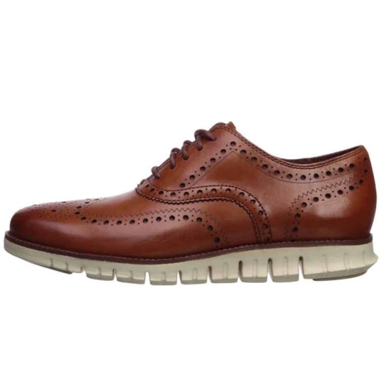 Edelrun - Stilvolle Herrenschuhe mit Brogue-Design und flexibler Sohle