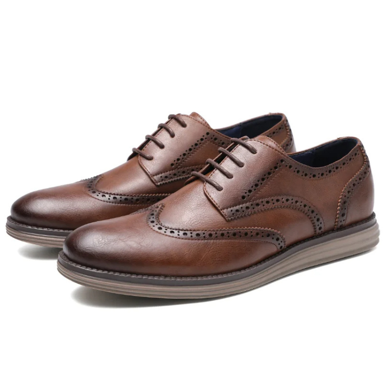 Wandrin - Elegante Herrenschuhe mit Brogue-Design und komfortabler Sohle