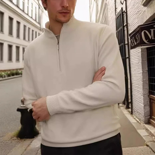 Feinzip - Moderner Pullover mit Reißverschluss Herren – Ideal für Alltag & Freizeit