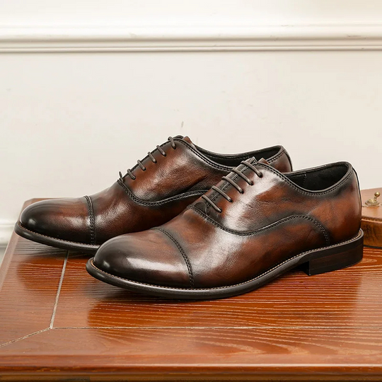 Schraff - Elegante Leder-Herrenschuhe mit Schnürung und klassischem Design