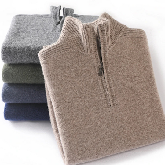 Wollpro - Wollpullover Herren – Warmer Rollkragenpullover für Wintertage