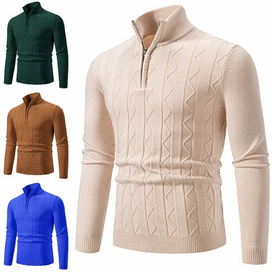 Stärzip - Eleganter Pullover mit Reißverschluss Herren – Ideal für Alltag & Freizeit