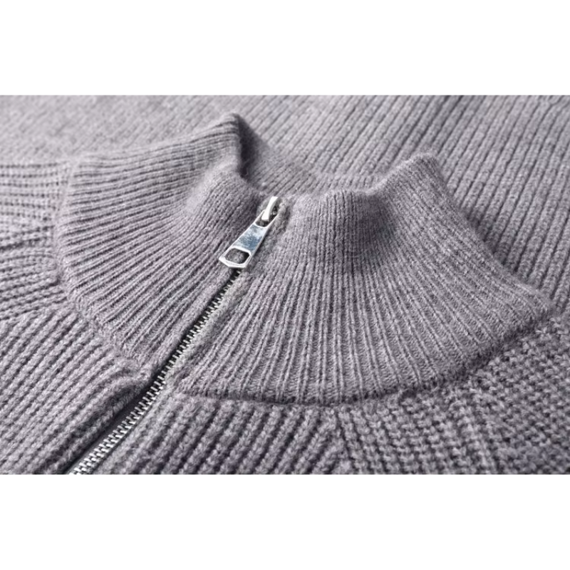 Wärmpro - Strickpullover mit Reißverschluss Herren – Ideal für Freizeit & Alltag